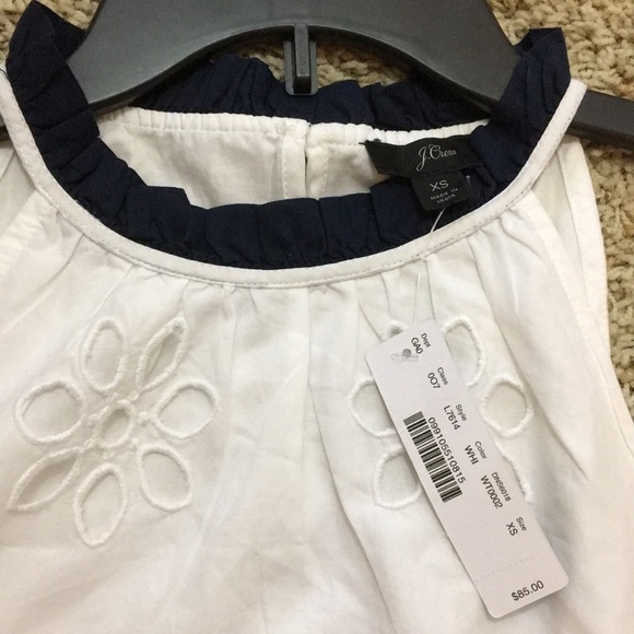 J.Crew white eyelet peplum top - Picture 4 of 6